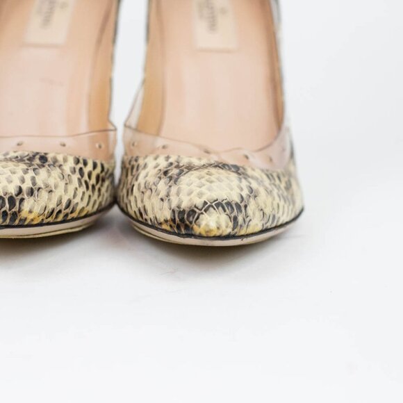 Valentino Garavani Snakeskin Heels‎ Size 37 EUR 6.5 US - Picture 8 of 16